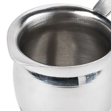 Elegant 3-Ounce Stainless Steel Bell Creamer Set