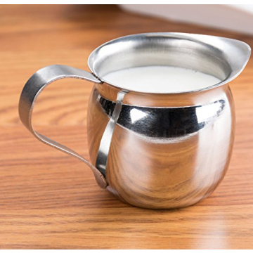 Elegant 3-Ounce Stainless Steel Bell Creamer Set