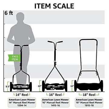 Compact 14-Inch Eco-Friendly Reel Lawn Mower