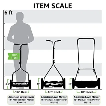 Compact 14-Inch Eco-Friendly Reel Lawn Mower