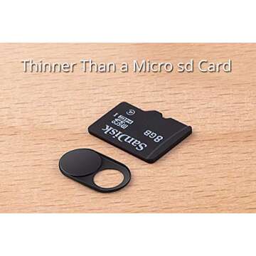 CloudValley Upgrade Magnetic Webcam Cover, [6-Pack] 0.023 inch Metal Camera Cover Slide for Mac, iPad, MacBook Pro, MacBook Air, Laptops, PC/Computer, Tablets, Web Blocker Protect Your Privacy