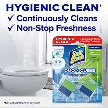 Soft Scrub Duo-Cubes Toilet Cleaner Alpine Fresh 4Count