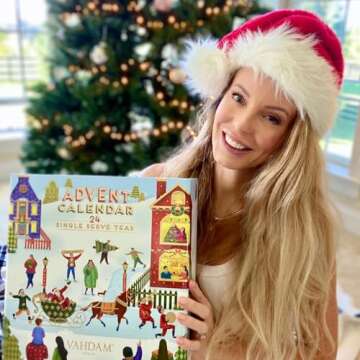 VAHDAM, Advent Calendar 2024 Tea Bags Limited Edition Holiday Gift Box - 24 Flavors, 5 Each | Christmas Advent Calendar 2024 for Adults | Advent Calendar 2024 Adult Women and Men
