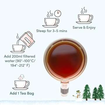 VAHDAM, Advent Calendar 2024 Tea Bags Limited Edition Holiday Gift Box - 24 Flavors, 5 Each | Christmas Advent Calendar 2024 for Adults | Advent Calendar 2024 Adult Women and Men