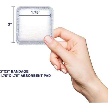 MedVance Super Absorbent Dressing, Non-Adhesive Pads for Wound Care, Pressure Ulcers & 1st/2nd Degre...