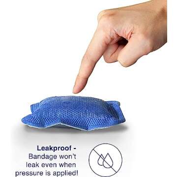 MedVance Super Absorbent Dressing, Non-Adhesive Pads for Wound Care, Pressure Ulcers & 1st/2nd Degree Burns, Superior Moisture Absorption, Box of 10 Dressings (3"x3" Bandage, 1.75"x1.75" Pad)