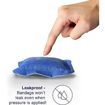 MedVance Super Absorbent Dressing, Non-Adhesive Pads for Wound Care, Pressure Ulcers & 1st/2nd Degree Burns, Superior Moisture Absorption, Box of 10 Dressings (3"x3" Bandage, 1.75"x1.75" Pad)