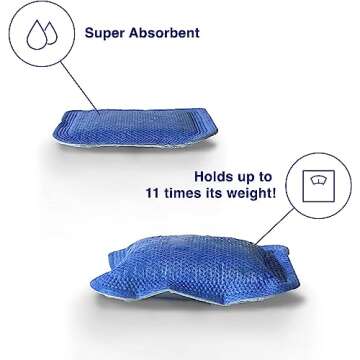 MedVance Super Absorbent Dressing, Non-Adhesive Pads for Wound Care, Pressure Ulcers & 1st/2nd Degree Burns, Superior Moisture Absorption, Box of 10 Dressings (3"x3" Bandage, 1.75"x1.75" Pad)