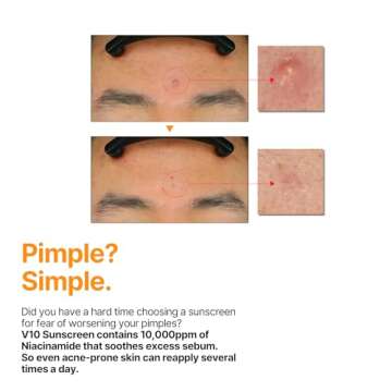 SOME BY MI V10 Hyal Air Fit Sunscreen - 1.69Oz, 50ml - Daily Moisturizing SPF 50 Korean Sunscreen for Face with UV Protection - No White Cast and Eye Irritation for Sensitive Skin - Korean Skin Care