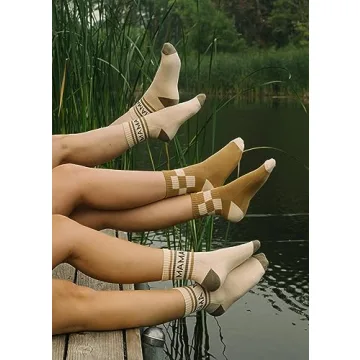 Lottie Dottie Women's Half-Crew Cotton Socks 2-Pack | Stylish & Cozy