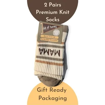 Lottie Dottie Women's Half-Crew Cotton Socks 2-Pack | Stylish & Cozy