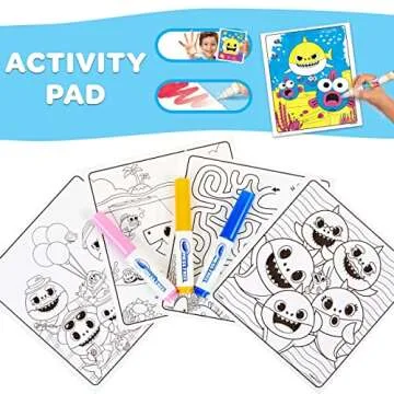 Crayola Baby Shark Color Wonder Travel Activity Pad