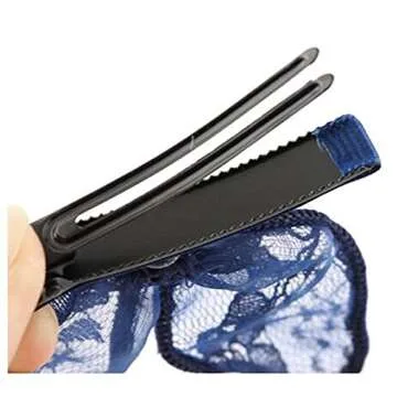 Numblartd 5 Pcs Cute Bunny Ears Lace Bow Hair Clip - Fashion Head Clip Hair Accessories for Women Lady (Color Random)