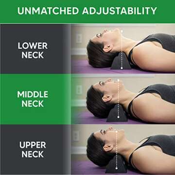 Lumia Wellness Cervical Orthotic Traction Block, Firm, FSA/HSA Eligible, Spinal & Neck Alignment, Cervical Traction Device & Neck Stretcher