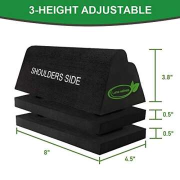 Lumia Wellness Cervical Orthotic Traction Block, Firm, FSA/HSA Eligible, Spinal & Neck Alignment, Cervical Traction Device & Neck Stretcher