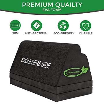 Lumia Wellness Cervical Orthotic Traction Block, Firm, FSA/HSA Eligible, Spinal & Neck Alignment, Cervical Traction Device & Neck Stretcher