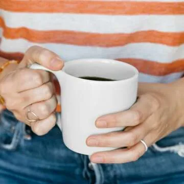 notNeutral Lino Porcelain Coffee Cup - 10oz White