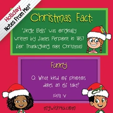 Fun Holiday Lunch Box Notes for Kids - 200 Tear-off Cards