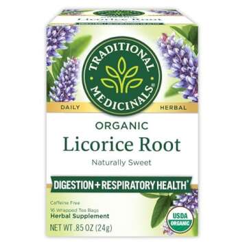 Traditional Medicinals Organic Licorice Root Herbal Tea, 16 Count
