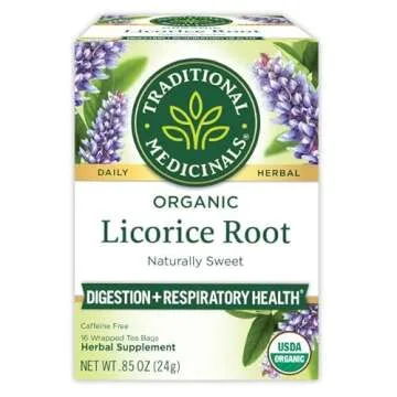 Traditional Medicinals Organic Licorice Root Herbal Tea, 16 Count