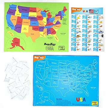 Imagimake Mapology USA Map with Capitals | Learning States and Capitals | US Geography Toys for Ages 5-7 | Jigsaw Puzzles for Kids Ages 8-10 Years | Educational Toys for Ages 8-13