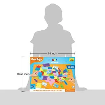 Imagimake Mapology USA Map with Capitals | Learning States and Capitals | US Geography Toys for Ages 5-7 | Jigsaw Puzzles for Kids Ages 8-10 Years | Educational Toys for Ages 8-13