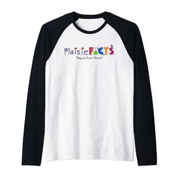 MaisieFacts Logo Raglan Baseball Tee
