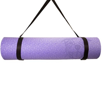 Koa Yoga Mat-Essential Purple TPE, Latex-free, Eco-friendly, Non-toxic, Non-slip, thick mat 6' x 2' x 8mm + Donation to Charity