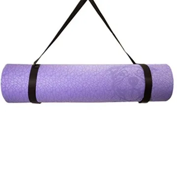 Koa Yoga Mat-Essential Purple TPE, Latex-free, Eco-friendly, Non-toxic, Non-slip, thick mat 6' x 2' x 8mm + Donation to Charity