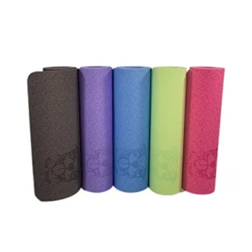 Koa Yoga Mat-Essential Purple TPE, Latex-free, Eco-friendly, Non-toxic, Non-slip, thick mat 6' x 2' x 8mm + Donation to Charity