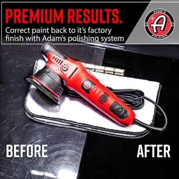 Adam's Polishes Premium Polisher Pads Bundle, Expertly Designed to Make Polishing and Paint Correction Easier & Quicker, Color Coded to Match with Recommended Polishes or Compounds (3.5 Pads Bundle)