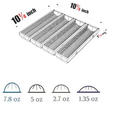 MAULEHUA Coffee Pod Drawer Organizer for Nespresso Vertuo Capsule,Coffee Capsule Storage Tray,Magnetic Connect Black-4Pack