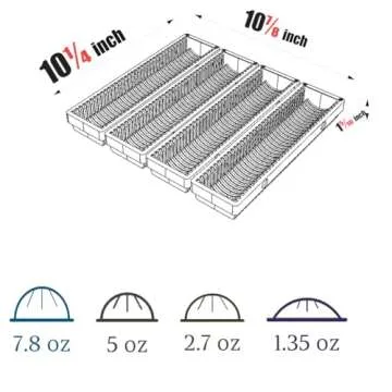 MAULEHUA Coffee Pod Drawer Organizer for Nespresso Vertuo Capsule,Coffee Capsule Storage Tray,Magnetic Connect Black-4Pack