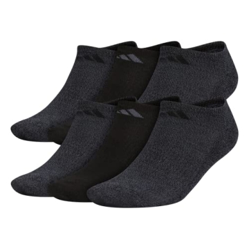 Adidas Men's Athletic No Show Socks with Arch Support (6-Pairs)
