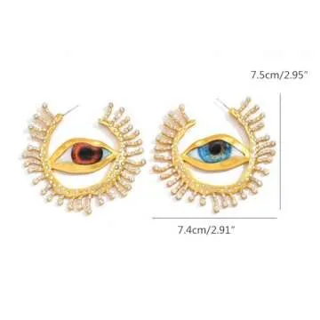Unique Alien Pupil Earrings for Trendsetters and Fashion Lovers