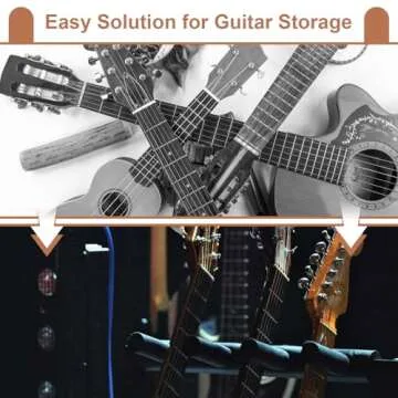 Swess 5 Foldable Guitar Stand for Safe Instrument Storage