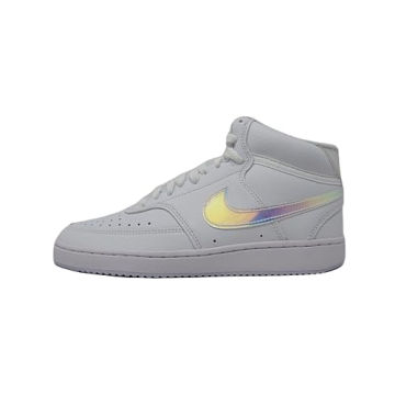 Nike Court Vision Mid Women's Shoes White/Football Grey/Multi-Color Size 6