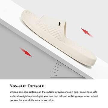 FUNKYMONKEY Men's Stylish Non-Slip Bathroom Slippers