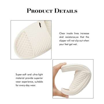 FUNKYMONKEY Men's Stylish Non-Slip Bathroom Slippers