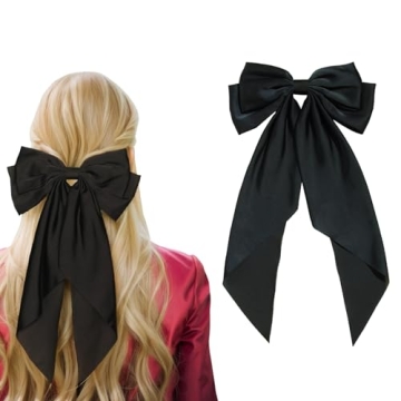 Elegant Satin Hair Bows for Daily and Party Looks
