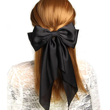 Elegant Satin Hair Bows for Daily and Party Looks