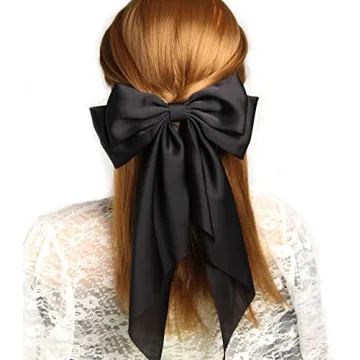 Elegant Satin Hair Bows for Daily and Party Looks