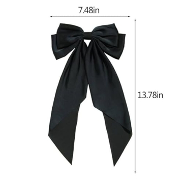Elegant Satin Hair Bows for Daily and Party Looks