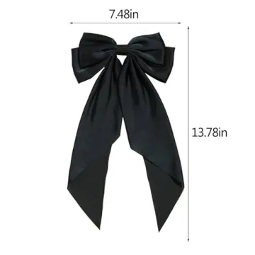 Elegant Satin Hair Bows for Daily and Party Looks