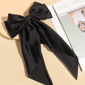 Elegant Satin Hair Bows for Daily and Party Looks