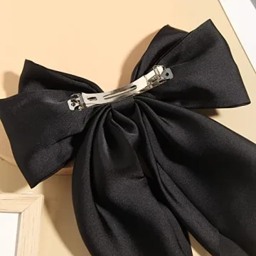 Elegant Satin Hair Bows for Daily and Party Looks