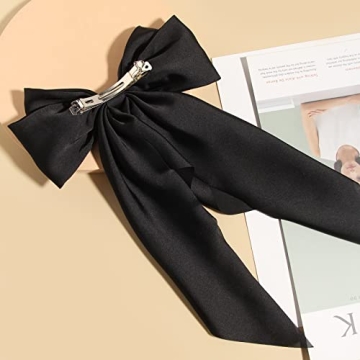 Elegant Satin Hair Bows for Daily and Party Looks