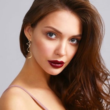 Gold Spiral Threader Earrings for Women