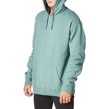 Hanes mens Comfortwash Garment Dyed Hoodie Hooded Sweatshirt, Cypress Green, X-Large US