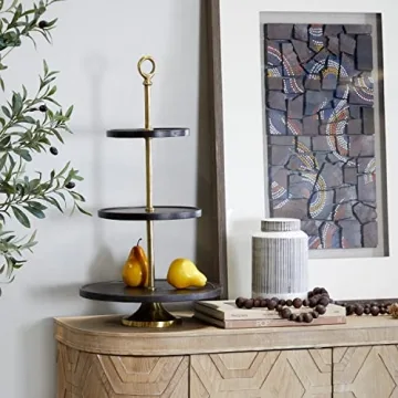 Deco 79 Coastal 3-Tier Wood Server for Every Occasion